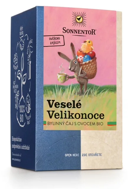 Sonnentor - Veselé Velikonoce, porcovaný čaj, BIO, 18 ks