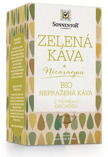 Sonnentor - Zelená káva, porcovaný čaj, BIO, 18 ks