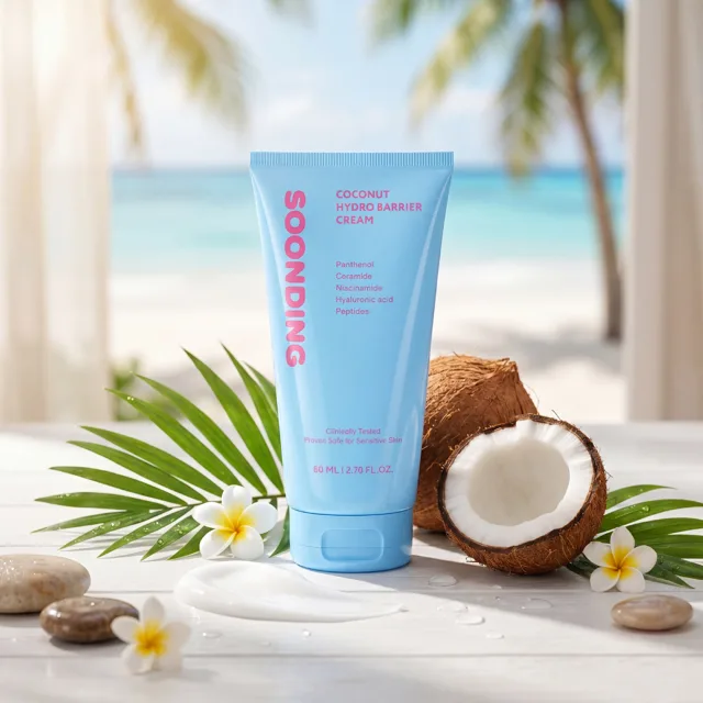 SOONDING - Coconut Hydro Barrier Cream - Hydratační bariérový krém s kokosem - 80 ml