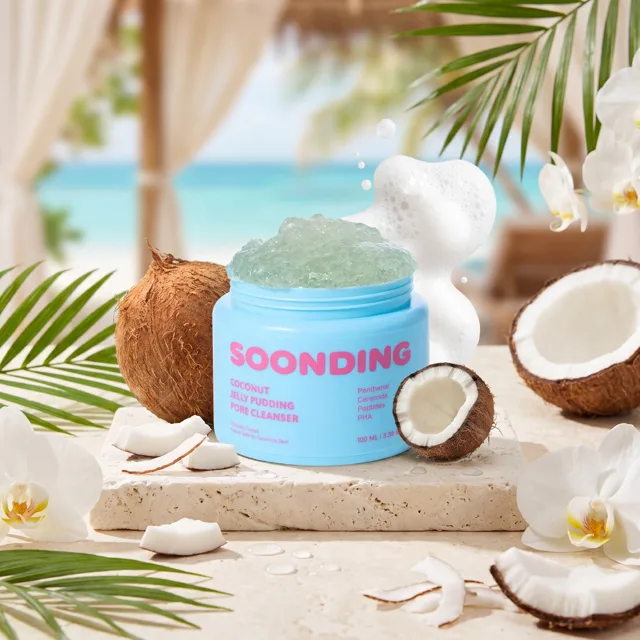 SOONDING - Coconut Jelly Pudding Pore Cleanser - Čisticí gel na póry s kokosovým želé - 100 ml