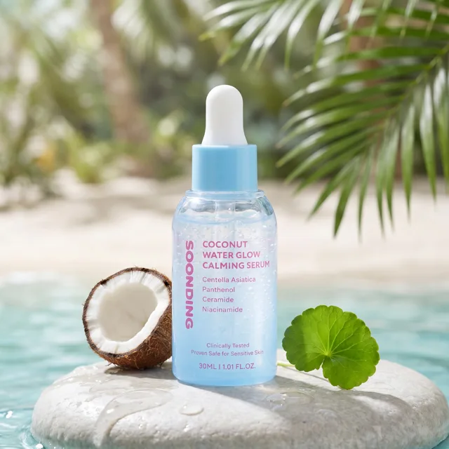 SOONDING - Coconut Water Glow Calming Serum - Zklidňující rozjasňující sérum s kokosovou vodou - 30 ml