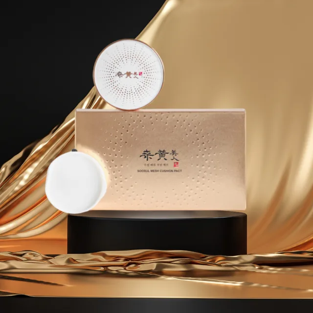 SOOSUL - Mesh Cushion Pack - Cushion make-up s SPF - 15g+15g refill