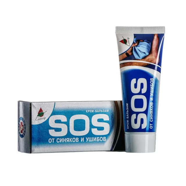 SOS krémový balzám na modřiny a pohmožděniny - 75 ml - Elixir