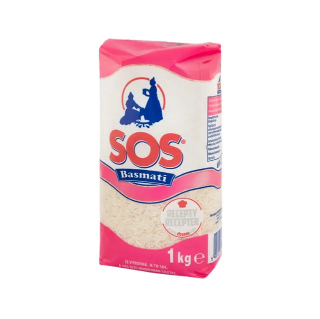 SOS Rýže dlouhozrnná Basmati 1 kg