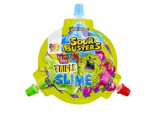 Sour Busters Triple Slime tekuté ovocné želé 45 g