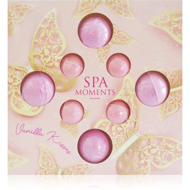 Spa Moments Vanilla Kisses šumivé koule do koupele