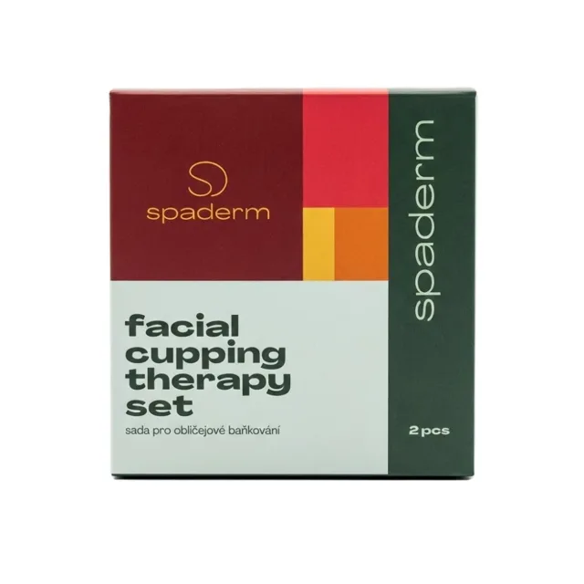 Spaderm Facial Cupping Therapy Set sada skleněných baněk na obličej 2 ks