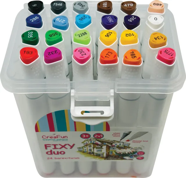 Sparkys CreaFun - Fixy DUO v boxu 24 barev