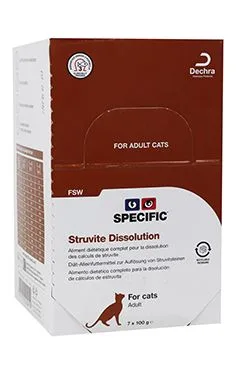 Specific FSW struvite dissolution 7x100gr konzerva kočka