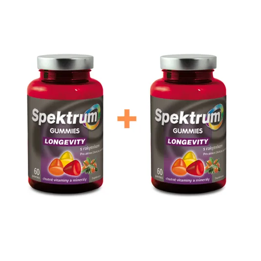 Spektrum gummies LONGEVITY výhodné dvojbalení 60+60