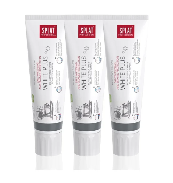 SPLAT Professional WHITE PLUS zubní pasta 3x100 g