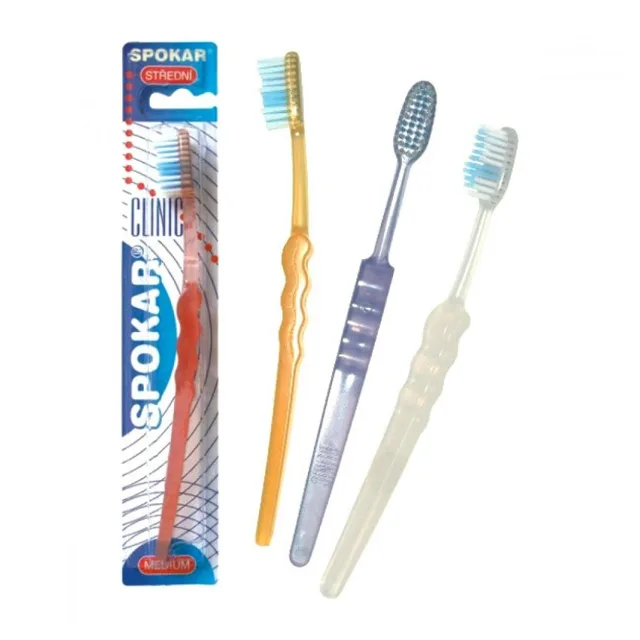 SPOKAR Clinic Zubní kartáček střední 1 kus