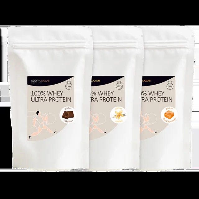 Sport Wave 100% Whey Ultra Protein 750g - čokoláda