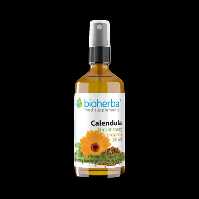 Sprej do krku s extraktem z měsíčku a propolisem – 50 ml – Bioherba