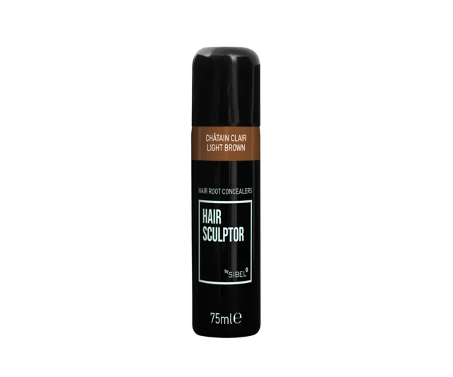 Sprej pro zakrytí řídnoucích vlasů Sibel Hair Sculptor - světle hnědá, 75 ml (8903127) + dárek zdarma