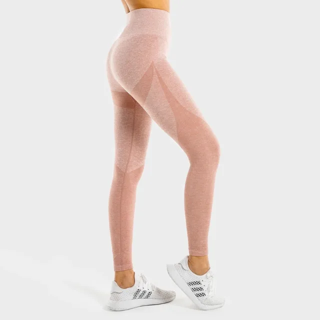SQUATWOLF Dámské legíny Marl Seamless Rose Gold