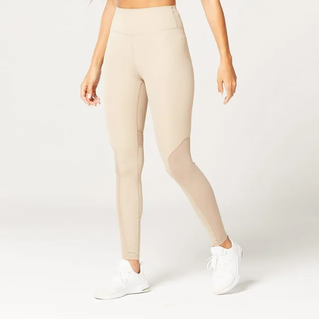 SQUATWOLF Dámské legíny Mesh Insert Cobblestone