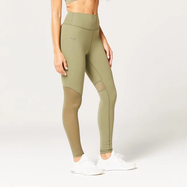 SQUATWOLF Dámské legíny Mesh Insert Green