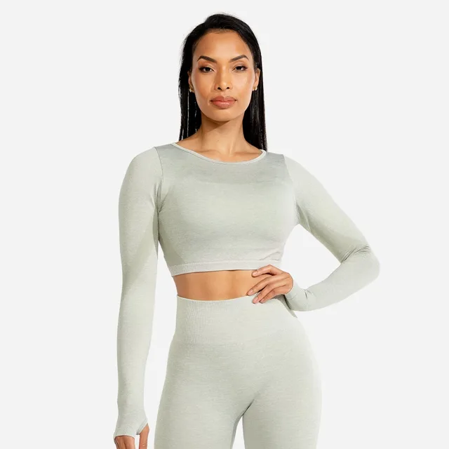 SQUATWOLF Sportovní Top Seamless Crop Top Ice