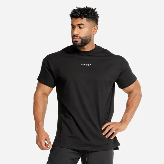 SQUATWOLF Tričko Bodybuilding Black