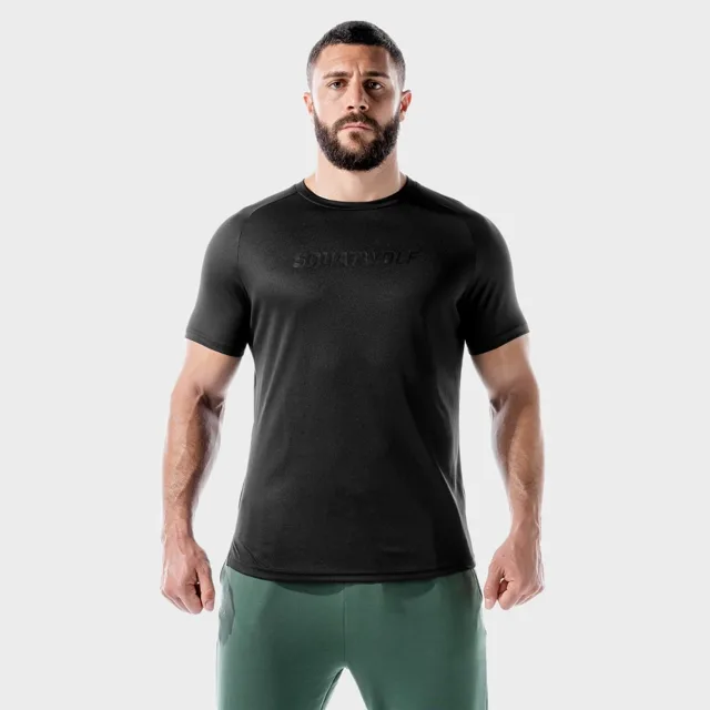 SQUATWOLF Tričko LAB360º Recycled Mesh Tee Black
