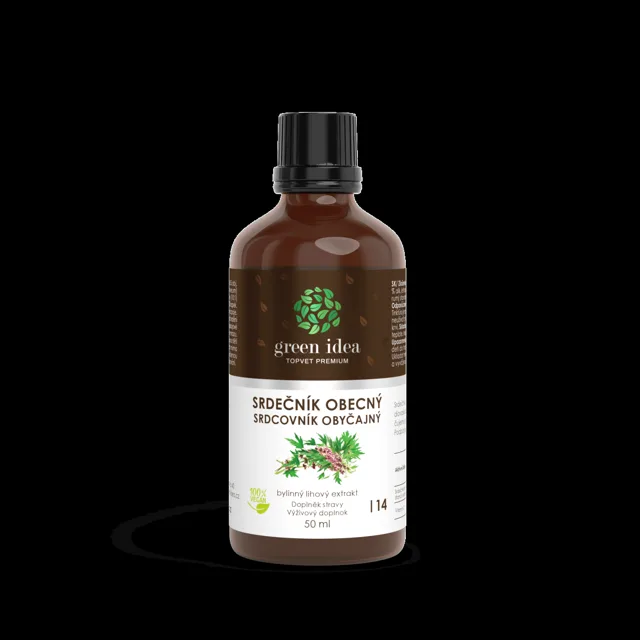 Srdečník obecný – tinktura – kapky 50 ml – Green idea