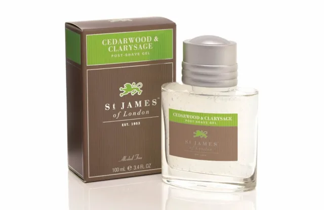 St James of London Cedarwood &amp; Clarysage, gel po holení 100 ml