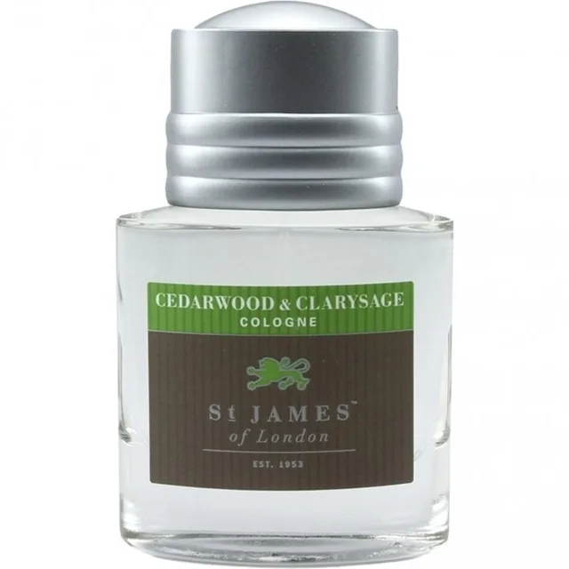 St James of London Cedarwood &amp; Clarysage kolínská voda pánská 50 ml TESTER