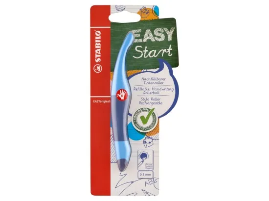 STABILO EASYoriginal modrý ergonomický roller pro praváky vč. bombičky s modrým zmizíkovatelným inkoustem