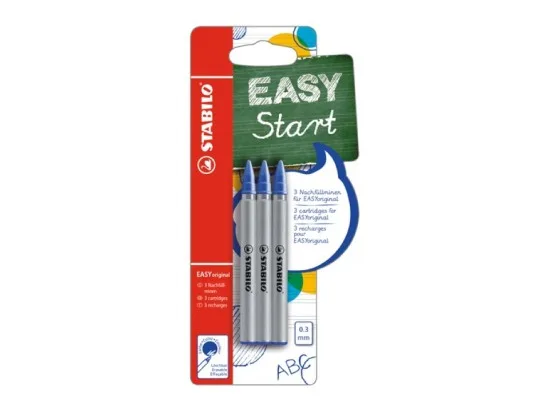 STABILO EASYoriginal Refill modrá náhradní náplň fine 3 ks
