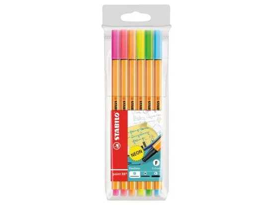 STABILO point 88 jemný liner neon 6 ks