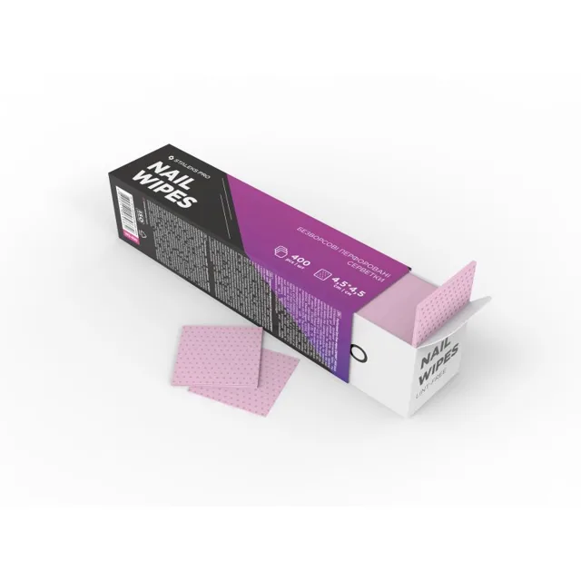 Staleks Expert Nail Wipes utěrky pro odstranění gelových a akrylových nehtů 400 ks