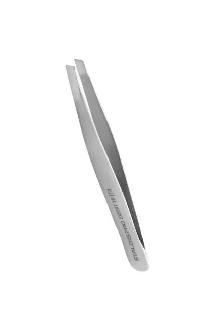 STALEKS Pinzeta na obočí se širokým zkoseným hrotem Expert 10 Type 3 (Eyebrow Tweezers)