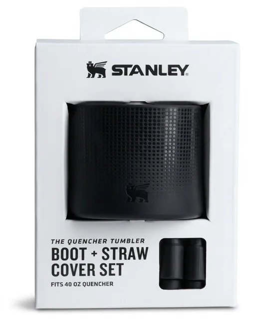 Stanley 1913 Silikonový obal dna a kryt slámky The Quencher Boot + Straw Topper 1180 ml Black