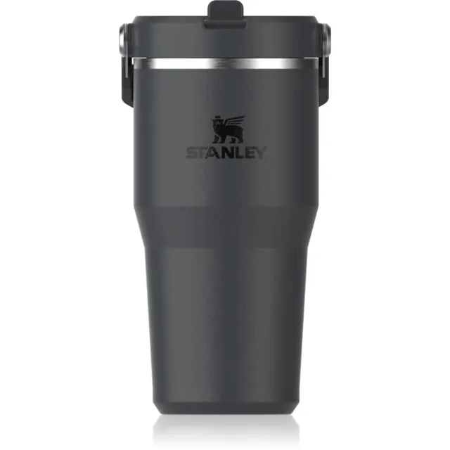 Stanley IceFlow™ Flip Straw Tumbler nerezová láhev na vodu Black 2.0 590 ml