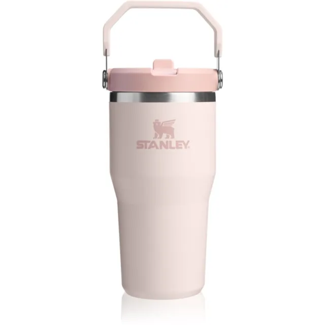 Stanley IceFlow™ Flip Straw Tumbler nerezová láhev na vodu Rose Quartz 600 ml