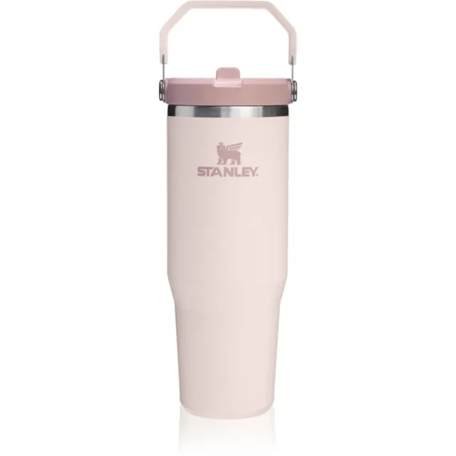 Stanley IceFlow™ Flip Straw Tumbler nerezová láhev na vodu Rose Quartz 890 ml