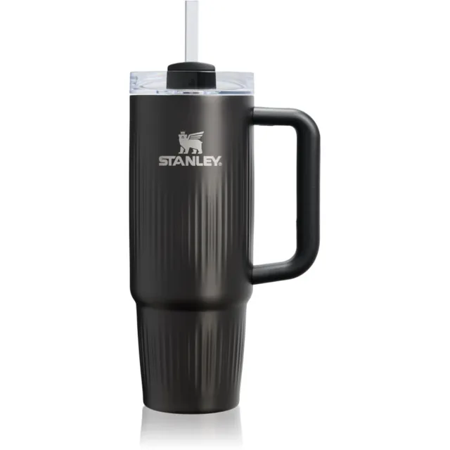 Stanley Quencher H2.O FlowState™ Fluted Tumbler nerezový tumbler s brčkem střední Black PVD 1 ks