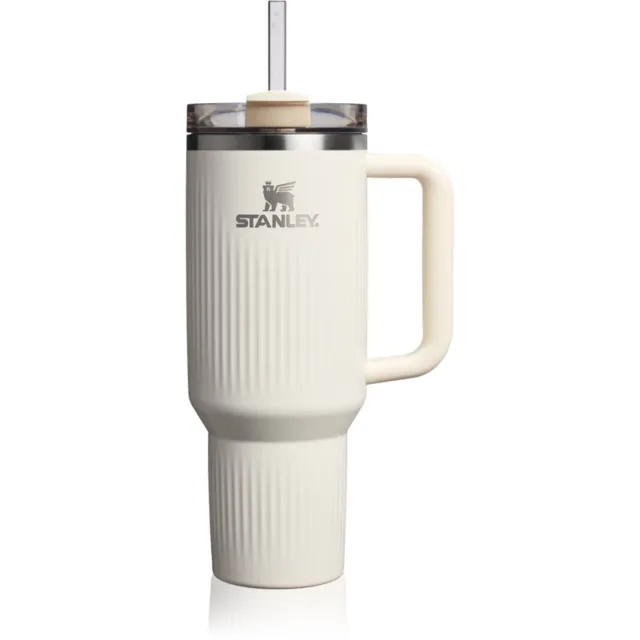 Stanley Quencher H2.O FlowState™ Fluted Tumbler nerezový tumbler s brčkem velký Cream Gloss 1 ks
