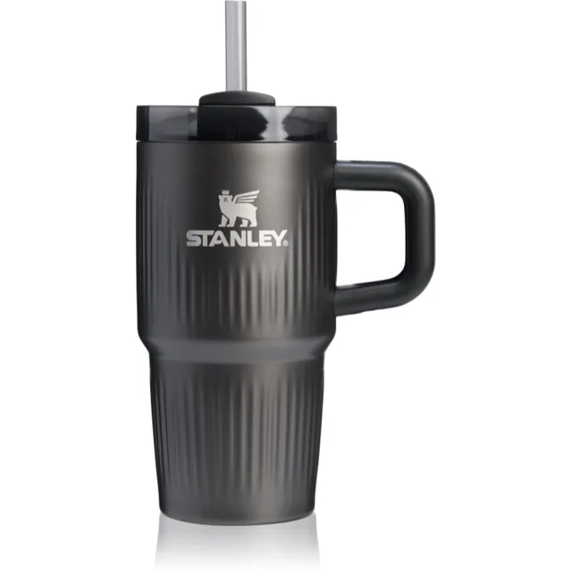 Stanley Quencher H2.O Fluted Tumbler nerezový tumbler s brčkem malý Black PVD 1 ks