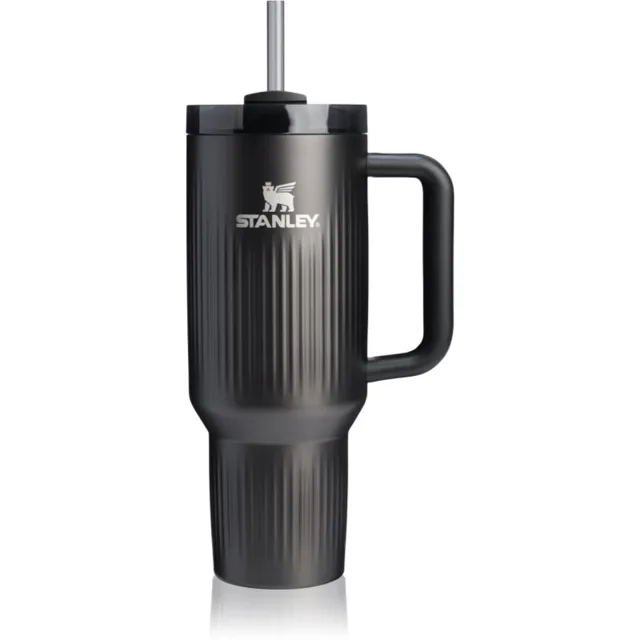 Stanley Quencher H2.O Fluted Tumbler nerezový tumbler s brčkem velký Black PVD 1 ks