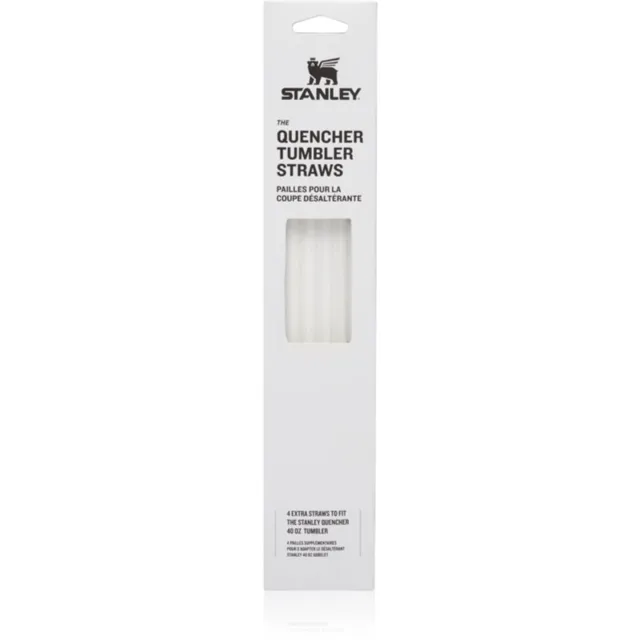 Stanley The Quencher Tumbler Straws náhradní brčka 1180 ml Transparent 4 ks