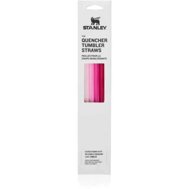 Stanley The Quencher Tumbler Straws náhradní brčka 890 ml Pink 4 ks