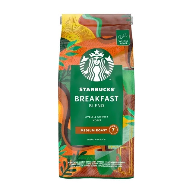 STARBUCKS Breakfast Blend zrnková káva 450 g