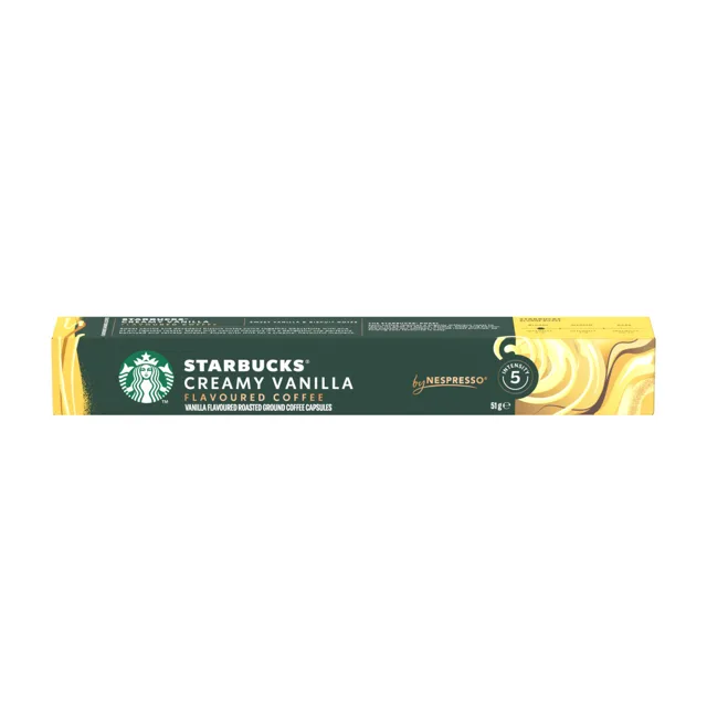 STARBUCKS Creamy Vanilla Flavoured Coffee by Nespresso kávové kapsle 10 ks