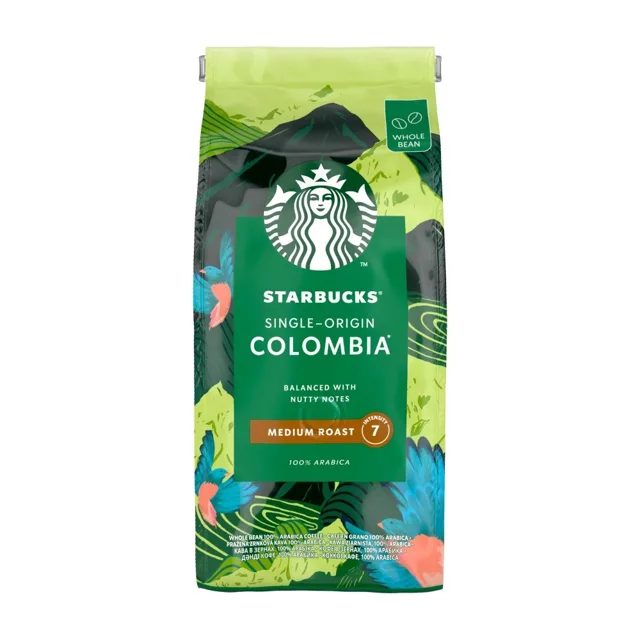 STARBUCKS Single-Origin Colombia Medium Roast zrnková káva 450 g