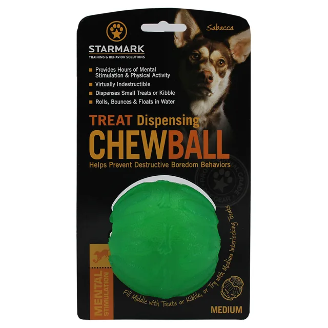 Starmark Treat Dispensing Chew míček - M: ca. Ø 7 cm