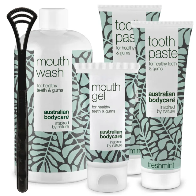 Startovací sada - 5 produktů na ústní hygienu — Startovací sada pro správnou ústní hygienu a péči při parodontálních onemocněních a plísní