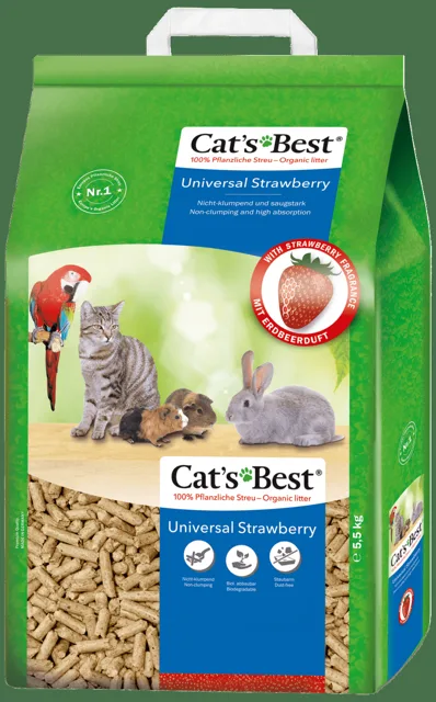 Stelivo JRS Cats Best Universal s jahodovou vůní 10l