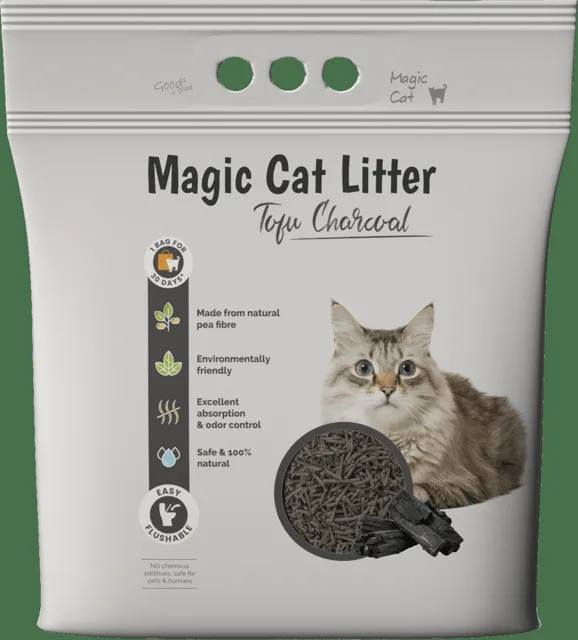 Stelivo Magic Litter Tofu dřevěné úhlí 6l